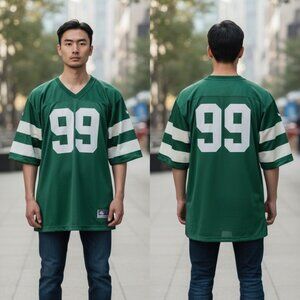 Vintage Rawlings NFL Green Football Jersey "Zancolli" #99 Medium Adult